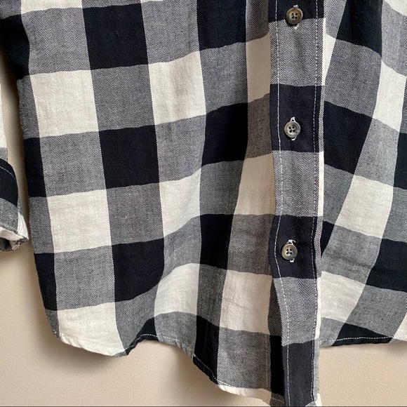 Miss Love black and white buffalo plaid shirt - Picture 5 of 8